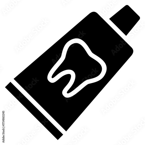 Toothpaste Tube  Icon Element For Design