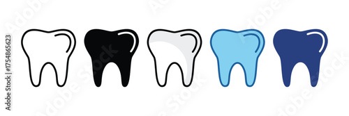 Tooth  Icon Element For Design