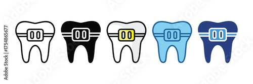Braces  Icon Element For Design