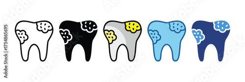 Tooth Decay  Icon Element For Design