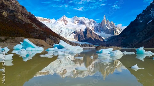 The Sierro Torre Mountain Group. Los Glaciares National Park. Argentina. 