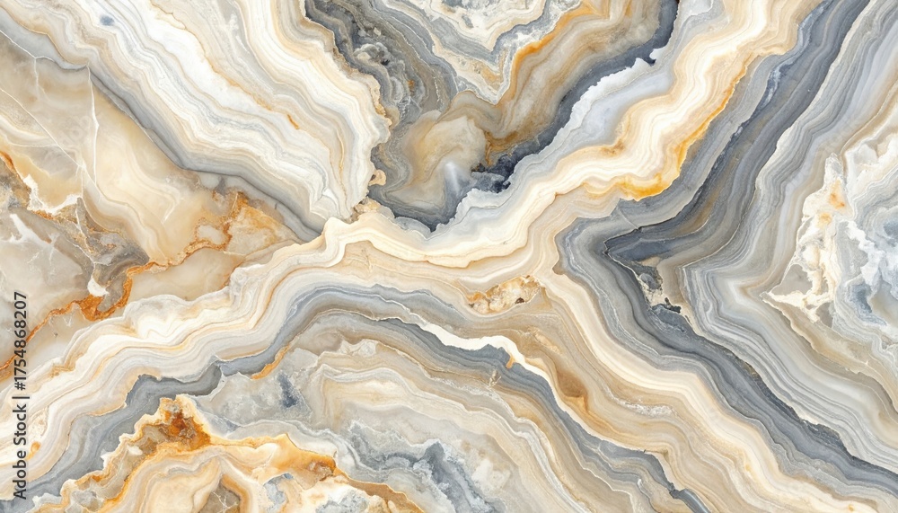 Obraz premium Swirling Marble Pattern with Earth Tones