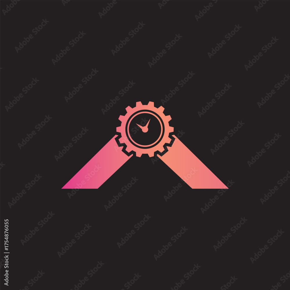 Fototapeta premium v letter modern logo design icon