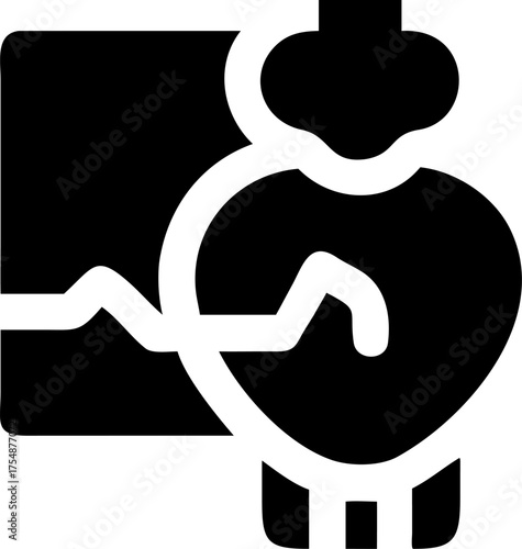 Cardiology Silhouette Icon