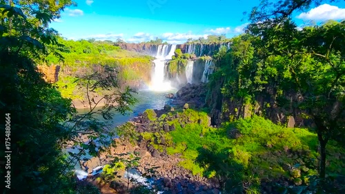 Iguazu National Park. A unique waterfall complex. 