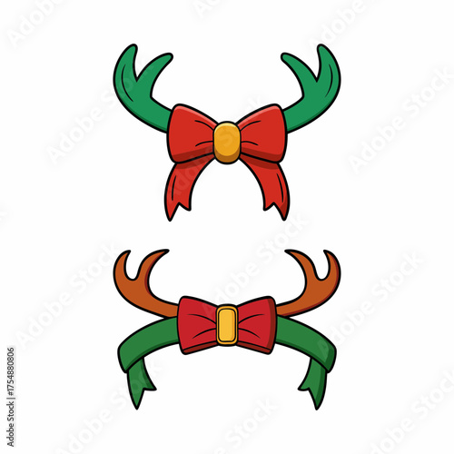 Festive Holiday Headband Vector