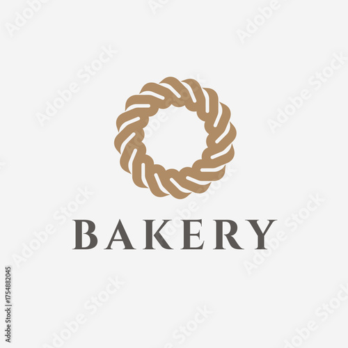 Vector logo design template for business. Bakery abstract sign.