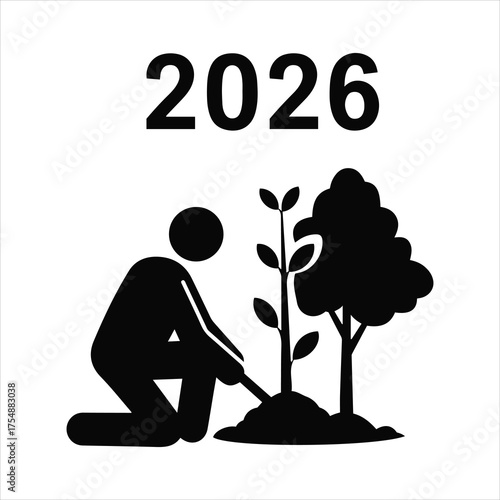 Person planting a young tree in 2026 symbolizing growth and future environmental sustainability