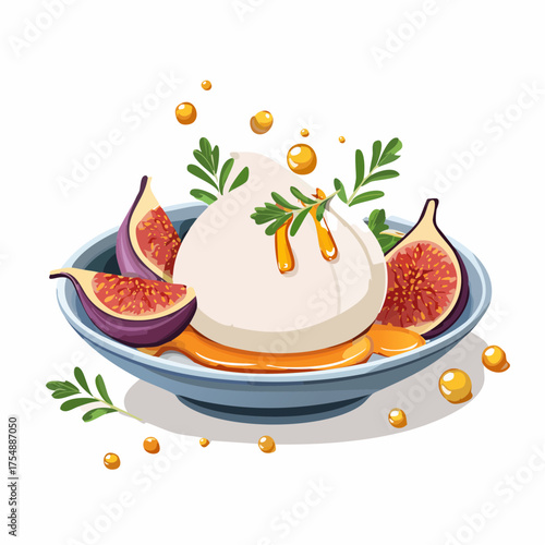 Burrata-Bowl mit Feigen