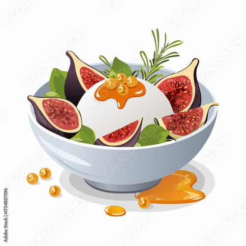 Burrata-Bowl mit Feigen