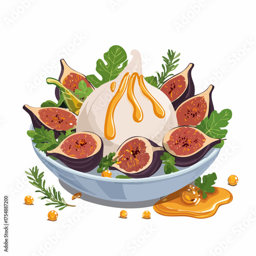 Burrata-Bowl mit Feigen