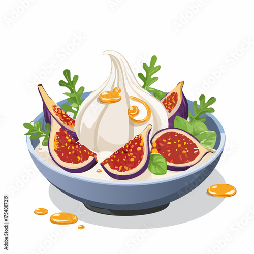 Burrata-Bowl mit Feigen