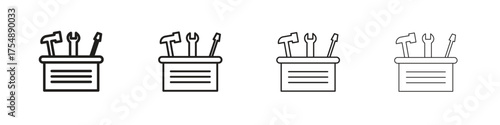 Toolbox icon set vector eps10. illustration, logo sign symbol pictogram template