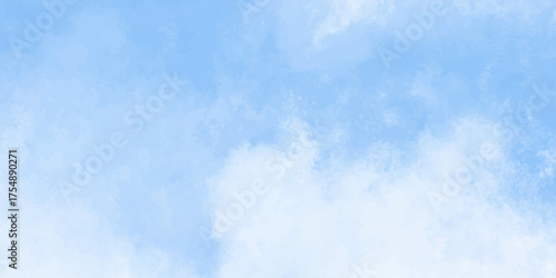 abstract soft blue and white watercolour background 