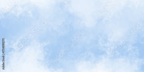 abstract sof sky blue and white watercolour background.