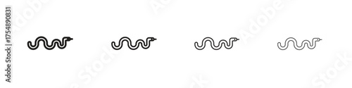 Snake icon set vector eps10. illustration, logo sign symbol pictogram template