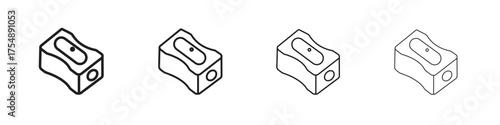 Sharpener icon set vector eps10. illustration, logo sign symbol pictogram template