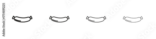 Sausage icon set vector eps10. illustration, logo sign symbol pictogram template