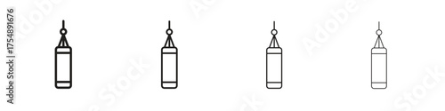 Punching bag icon set vector eps10. illustration, logo sign symbol pictogram template