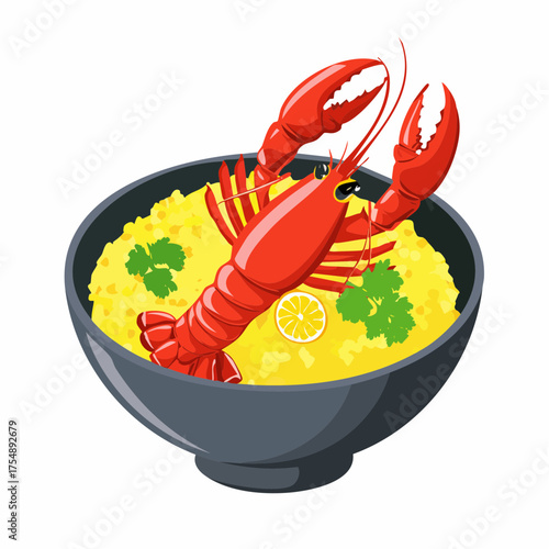 Hummer-Bowl mit Safranreis