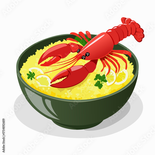 Hummer-Bowl mit Safranreis