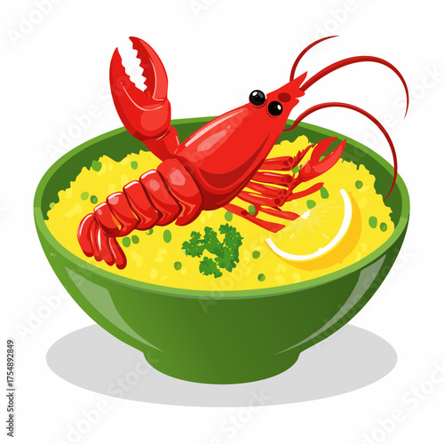 Hummer-Bowl mit Safranreis