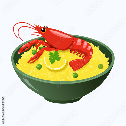 Hummer-Bowl mit Safranreis
