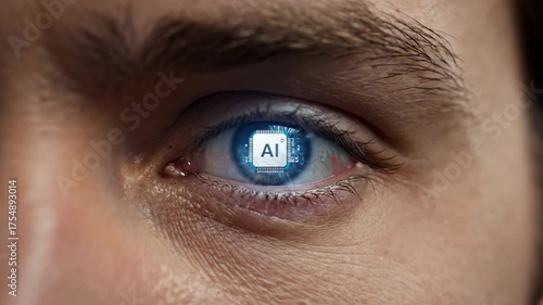 AI Chip Implanted in Man’s Eyes, Human of the Future, Cybernetic Implant, Human Augmentation, Memory Enhancement