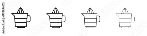 Juicer squeezer icon set vector eps10. illustration, logo sign symbol pictogram template