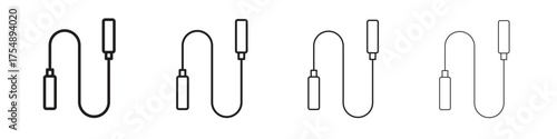 Jump rope icon set vector eps10. illustration, logo sign symbol pictogram template