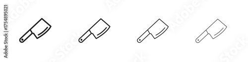 Hatchet icon set vector eps10. illustration, logo sign symbol pictogram template