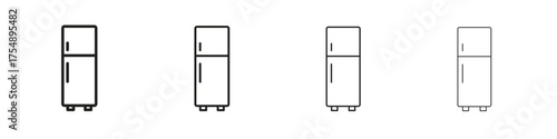 Fridge icon set vector eps10. illustration, logo sign symbol pictogram template