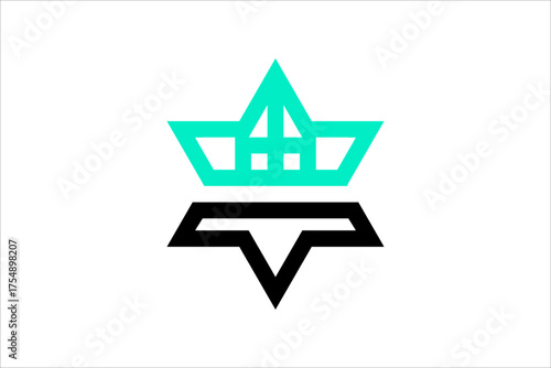 Stylized Crown Logo – Regal, Modern Emblem Design for Luxury Branding, Royal Identity, or Fashion