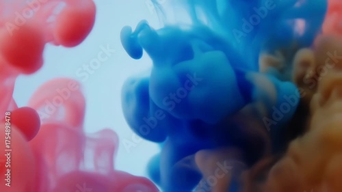 Abstract swirling colors