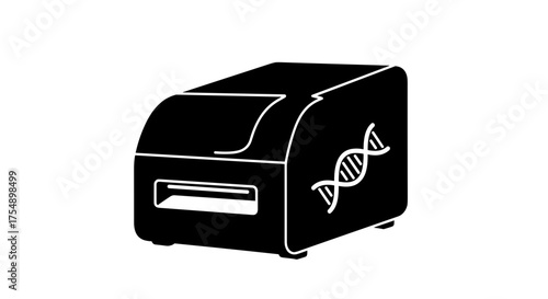 DNA Sequencer Machine Icon.