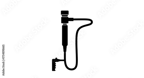 Endoscope medical instrument for internal examination and diagnosis.