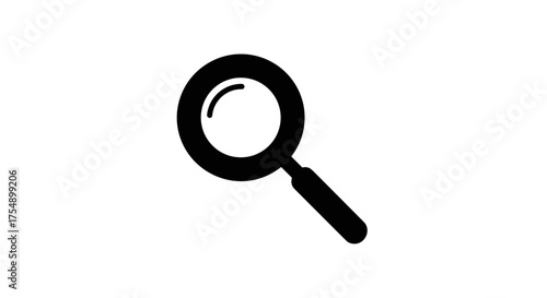 Magnifying glass icon for search and investigation 1.