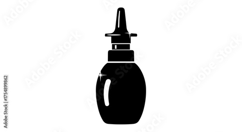 Nasal spray bottle icon for medical and health concepts.