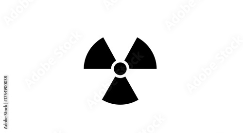 Radioactive hazard symbol representing dangerous radiation exposure.