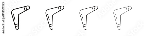 Boomerang icon set vector eps10. illustration, logo sign symbol pictogram template