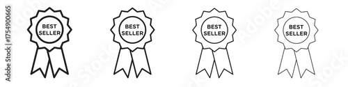 Best seller icon set vector eps10. illustration, logo sign symbol pictogram template