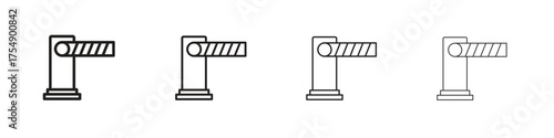 Barrier icon set vector eps10. illustration, logo sign symbol pictogram template