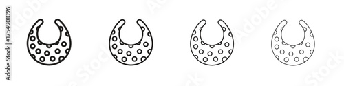 Baby bib icon set vector eps10. illustration, logo sign symbol pictogram template