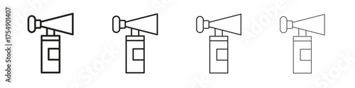 Air horn icon set vector eps10. illustration, logo sign symbol pictogram template