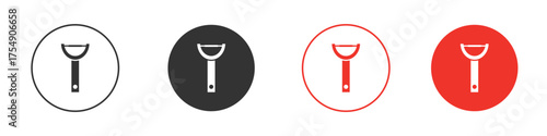 Potato peeler icon for ui or ux isolated on white for mobile app, editable