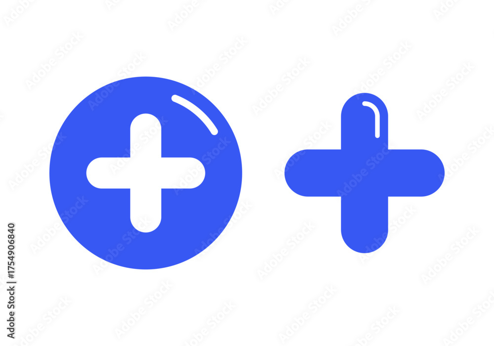 Obraz premium Purple Add Plus Icon Representing New Item or Create Button for Modern Digital Application