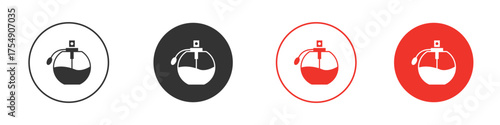 Parfum icon for ui or ux isolated on white for mobile app, editable