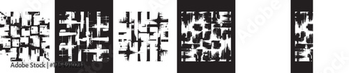 Abstract Expression Black and White Pattern Art Visual