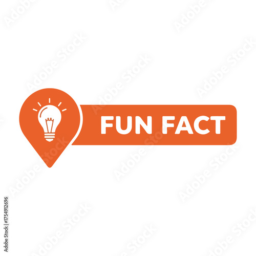 Fun Fact orange banner with lightbulb idea icon.