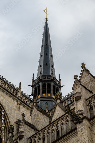 Spire of Saint Peters Church in Leuven